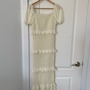 Mendocino ruched maxi dress